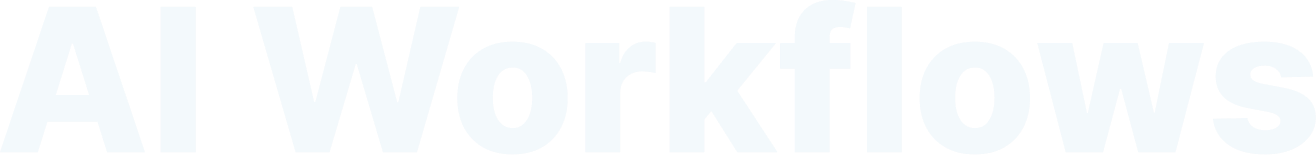 AI Workflows